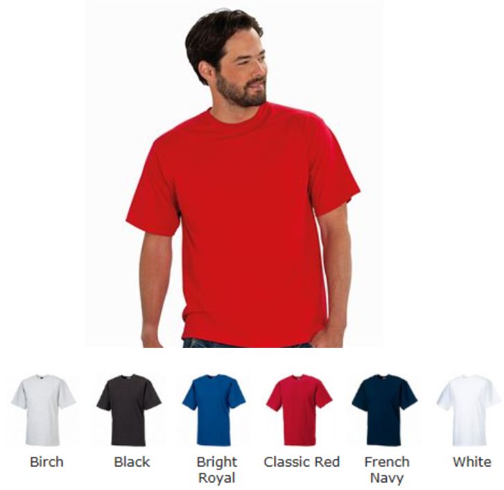 Russell's 215M Classic Heavyweight Combed Cotton T-Shirt